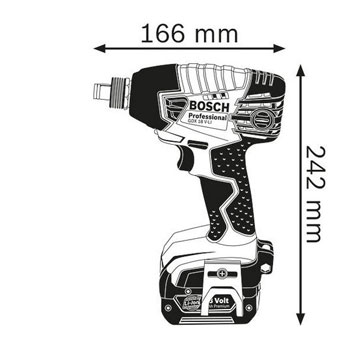 Bosch akumulatorski rotacioni udarni odvrtač GDX 18 V-LI Professional 06019B8101-1