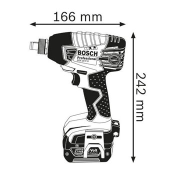 Bosch akumulatorski rotacioni udarni odvrtač GDX 18 V-LI Professional 06019B810B-1