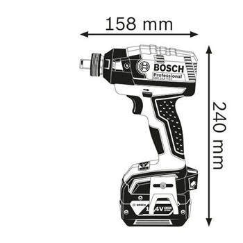 Bosch akumulatorski rotacioni udarni odvrtač GDX 14,4 V-EC Professional 06019B9000-1