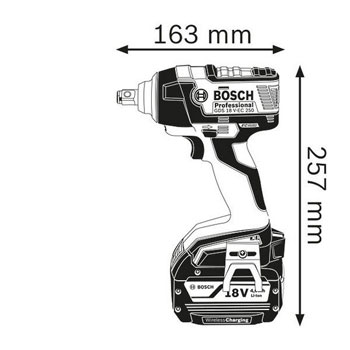 Bosch akumulatorski udarni odvrtači GDS 18 V-EC 250 Professional 06019D8101-1