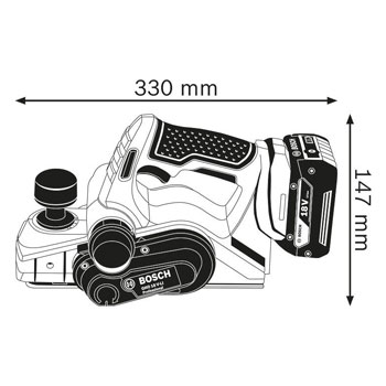 Bosch akumulatorska rendisaljka GHO 18 V-LI Professional 06015A0304 Bosch akumulatorska rendisaljka GHO 18 V-LI Professional 06015A0304