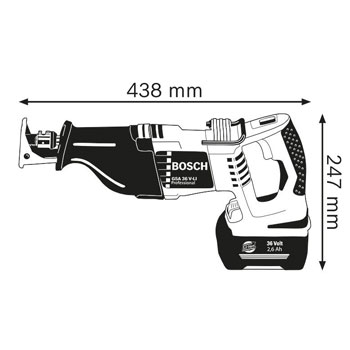 Bosch akumulatorska univerzalna testera GSA 36 V-LI Professional 0601645R02-1