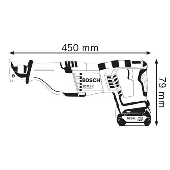 Bosch akumulatorska univerzalna testera GSA 18V-LI Professional 060164J000-1