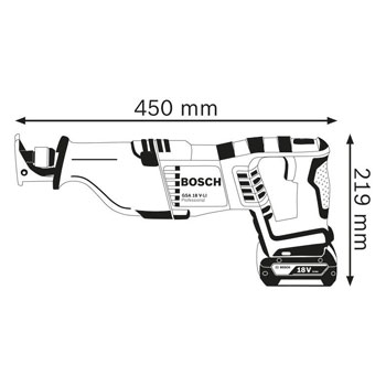 Bosch akumulatorska univerzalna testera GSA 18 V-LI Professional 060164J00B Bosch akumulatorska univerzalna testera GSA 18 V-LI Professional 060164J00B