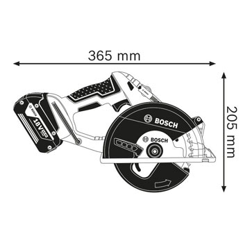 Bosch akumulatorska kružna testera GKM 18 V-LI Professional 06016A4002-2