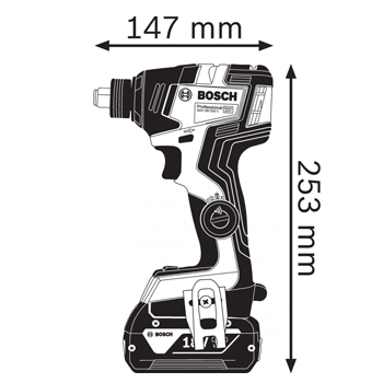 Bosch akumulatorski udarni odvrtač GDX 18V-200 C Professional 06019G4201-1