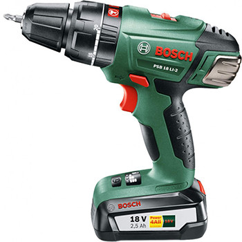 Bosch akumulatorska vibraciona bušilica-odvrtač PSB 18 LI-2 060398230B Bosch akumulatorska vibraciona bušilica-odvrtač PSB 18 LI-2 060398230B