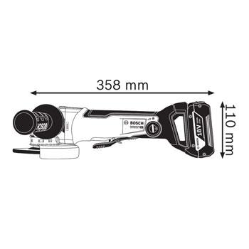 Bosch akumulatorska ugaona brusilica X-LOCK GWX 18V-10 PC Professional 06017B0700 Bosch akumulatorska ugaona brusilica X-LOCK GWX 18V-10 PC Professional 06017B0700