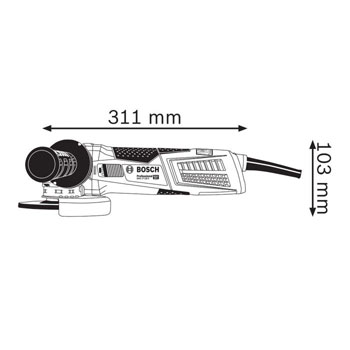Bosch ugaona brusilica mala GWX 17-125 S Professional X-Lock 06017C4002 Bosch ugaona brusilica mala GWX 17-125 S Professional X-Lock 06017C4002