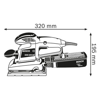 Bosch oscilaciona brusilica GSS 230 AE Professional 0601292670 Bosch oscilaciona brusilica GSS 230 AE Professional 0601292670