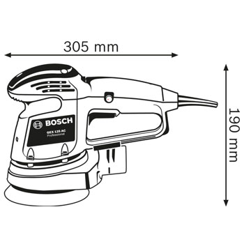 Bosch Ekscentar brusilica GEX 34-125, 0601372300 Bosch Ekscentar brusilica GEX 34-125, 0601372300