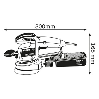 Bosch ekscentar brusilice GEX 125 AC Professional 0601372565 Bosch ekscentar brusilice GEX 125 AC Professional 0601372565