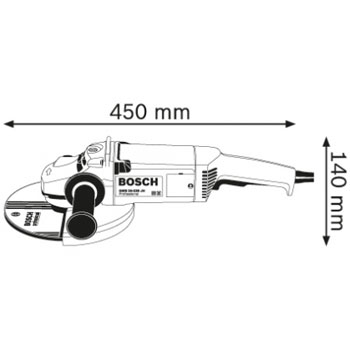 Bosch ugaona brusilica Professional GWS 20-230 JH 0601850M03-1