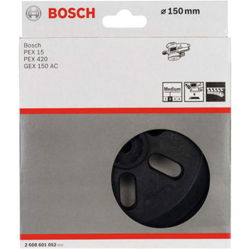 Bosch brusni tanjir srednji sa 6 rupa 150 mm 2608601052 Bosch brusni tanjir srednji sa 6 rupa 150 mm 2608601052