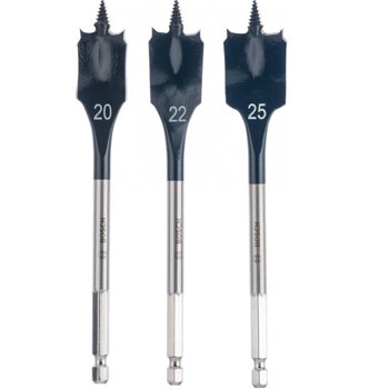 Bosch 3-delni set pljosnatih burgija za glodanje 2608587011 Bosch 3-delni set pljosnatih burgija za glodanje 2608587011