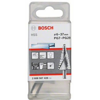 Bosch stepenasta HSS burgija,prihvat sa 3 površine 2608587428 Bosch stepenasta HSS burgija,prihvat sa 3 površine 2608587428