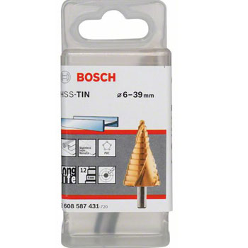 Bosch stepenasta HSS TiN burgija,prihvat sa 3 površine 2608587431-1