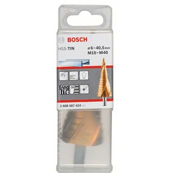 Bosch stepenasta HSS TiN burgija,prihvat sa 3 površine 2608587434 Bosch stepenasta HSS TiN burgija,prihvat sa 3 površine 2608587434