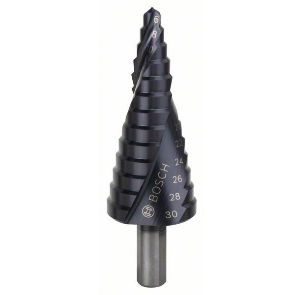 Bosch stepenasta HSS AlTiN burgija,prihvat sa 3 površine 2608588067 Bosch stepenasta HSS AlTiN burgija,prihvat sa 3 površine 2608588067