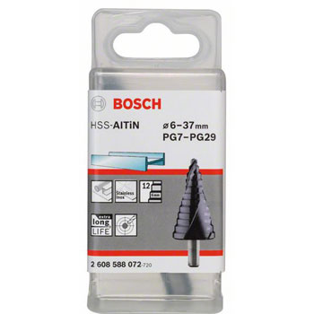 Bosch stepenasta HSS AlTiN burgija,prihvat sa 3 površine 2608588072	-1