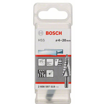 Bosch stepenasta HSS burgija,prihvat sa 3 površine 2608597519-1