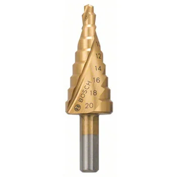 Bosch stepenasta HSS TiN burgija,prihvat sa 3 površine 2608597526 Bosch stepenasta HSS TiN burgija,prihvat sa 3 površine 2608597526