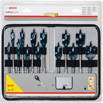 Bosch 13-delni set pljosnatih burgija Self Cut Speed 2608587010-1