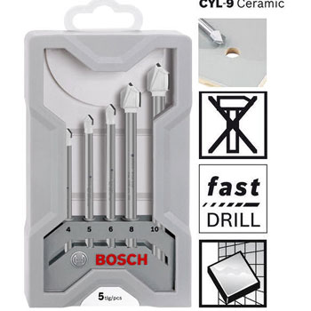 Bosch 5-delni set burgija za pločice CYL-9 Ceramic 2608587169 Bosch 5-delni set burgija za pločice CYL-9 Ceramic 2608587169