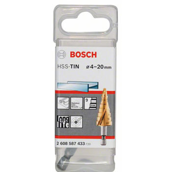 Bosch stepenasta HSS burgija,šestostrani prihvat 2608587433-1
