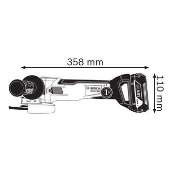 Bosch akumulatorska ugaona brusilica X-LOCK GWX 18V-10 C Professional 06017B0200 Bosch akumulatorska ugaona brusilica X-LOCK GWX 18V-10 C Professional 06017B0200