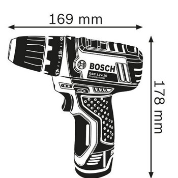 Bosch akumulatorska bušilica-odvrtač GSR 12V-15 Professional 0601868109-1