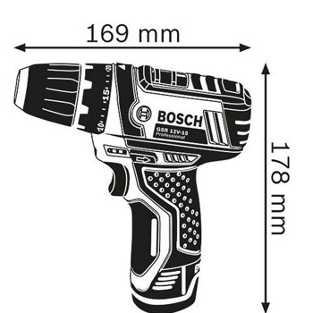 Bosch akumulatorska bušilica-odvrtač GSR 12V-15 Professional 0601868109 Bosch akumulatorska bušilica-odvrtač GSR 12V-15 Professional 0601868109