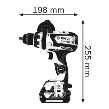 Bosch akumulatorska bušilica-odvrtač GSR 18V-110 C Professional 06019G0109-2