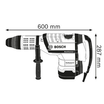 Bosch elektro-pneumatski čekić za bušenje sa SDS-max prihvatom GBH 12-52 DV Professional 0611266000 Bosch elektro-pneumatski čekić za bušenje sa SDS-max prihvatom GBH 12-52 DV Professional 0611266000