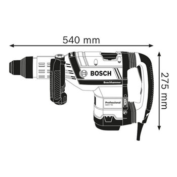 Bosch elektro-pneumatski čekić za štemovanje sa SDS-max prihvatom GSH 7 VC Professional 0611322000-1