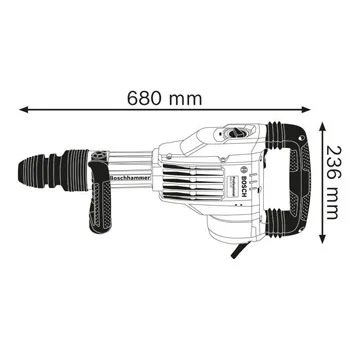 Bosch elektro-pneumatski čekić za štemovanje sa SDS-max prihvatom GSH 11 VC Professional 0611336000-1 Bosch elektro-pneumatski čekić za štemovanje sa SDS-max prihvatom GSH 11 VC Professional 0611336000-1