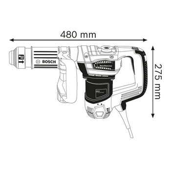 Bosch elektro-pneumatski čekić za štemovanje sa SDS-max prihvatom GSH 5 Professional 0611337001 Bosch elektro-pneumatski čekić za štemovanje sa SDS-max prihvatom GSH 5 Professional 0611337001