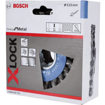 Bosch X-LOCK točak od talasaste žice 115mm čelični  2608620731-1