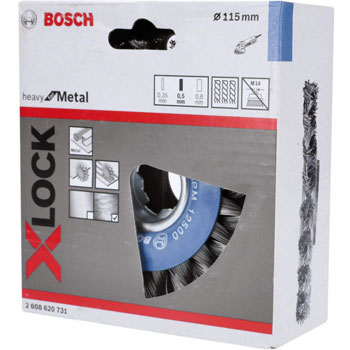 Bosch X-LOCK točak od talasaste žice 115mm čelični 2608620731 Bosch X-LOCK točak od talasaste žice 115mm čelični 2608620731