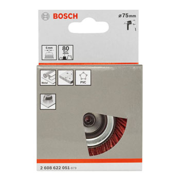 Bosch lončasta četka 75x1mm najlonske čekinje 2608622051 Bosch lončasta četka 75x1mm najlonske čekinje 2608622051