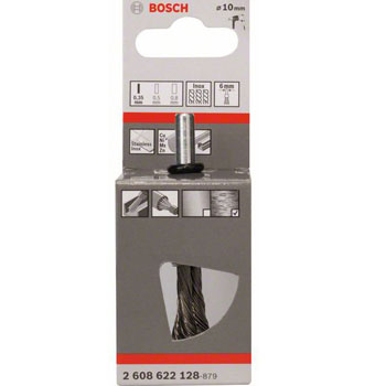 Bosch pletena uska četkica 10x0,35 mm nerđajuća 2608622128 Bosch pletena uska četkica 10x0,35 mm nerđajuća 2608622128