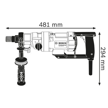 Bosch bušilica za bušenje dijamantskim krunama GDB 180 WE Professional 0601189800 Bosch bušilica za bušenje dijamantskim krunama GDB 180 WE Professional 0601189800