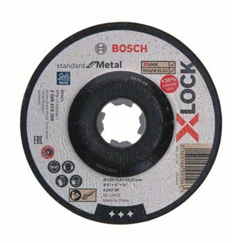 Bosch X-LOCK Standard for Metal brusni disk 125x6mm 2608619366 Bosch X-LOCK Standard for Metal brusni disk 125x6mm 2608619366