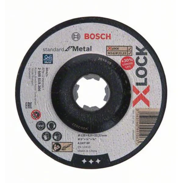 Bosch X-LOCK Standard for Metal brusni disk 125x6mm 2608619366 Bosch X-LOCK Standard for Metal brusni disk 125x6mm 2608619366