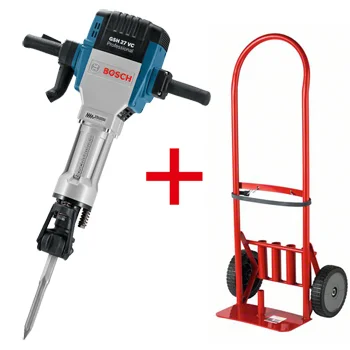 Bosch elektro-pneumatski čekić za razbijanje GSH 27 VC Professional + POKLON Transportna kolica Professional 061130A000