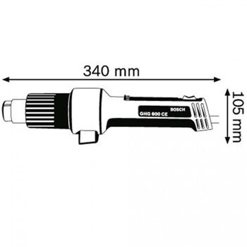 Bosch fen za vreli vazduh GHG 600 CE Professional 0601942103 Bosch fen za vreli vazduh GHG 600 CE Professional 0601942103