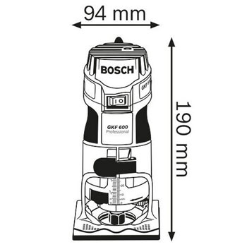 Bosch glodalica za ivice GKF 600 Professional 060160A100 Bosch glodalica za ivice GKF 600 Professional 060160A100