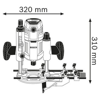 Bosch površinska glodalica GOF 1600 CE Professional 0601624000-1