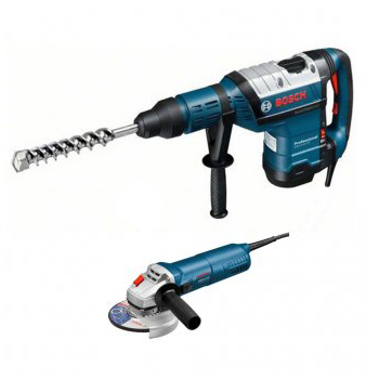 Bosch elektro-pneumatski čekić za bušenje GBH 12-52 DV +Bosch ugaona brusila GWS 9-125 + POKLON Bosch Ugaona brusilica GWS 1400 0615990J9X-1