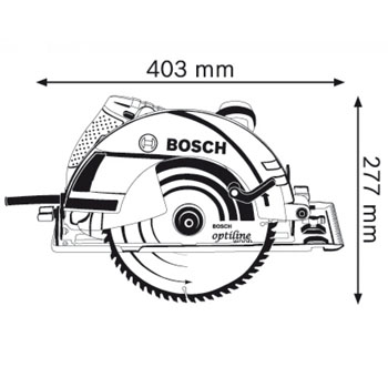 Bosch ručna kružna testera Turbo Professional GKS 235 06015A2001-3